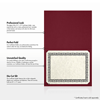9 1/2 x 12 Certificate Holder Burgundy Linen