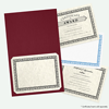 9 1/2 x 12 Certificate Holder Burgundy Linen