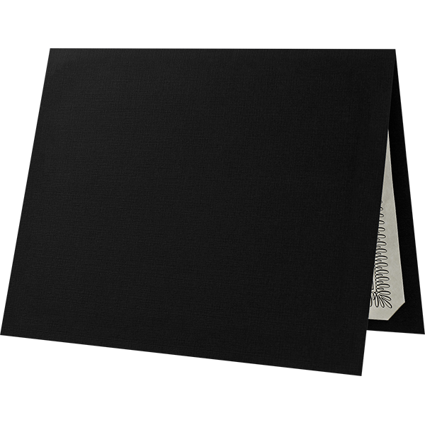 9 1/2 x 12 Certificate Holder Black Linen