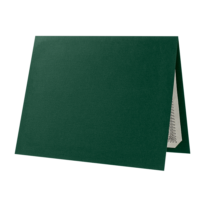 9 1/2 x 12 Certificate Holder Green Linen