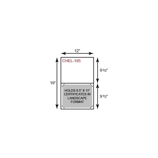 Long Hinge Landscape Certificate Holder 