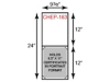 Economy Certificate Holder w/Portrait Orientation (Vertical) 