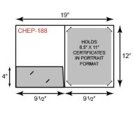 Certificate Holder  - Portrait Orientation w/ One Pocket