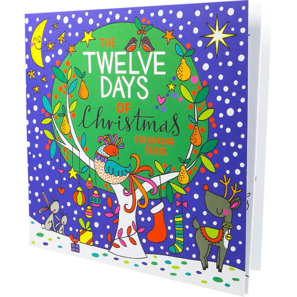 8 x 8 Coloring Book (12 pages) Twelve Days of Christmas
