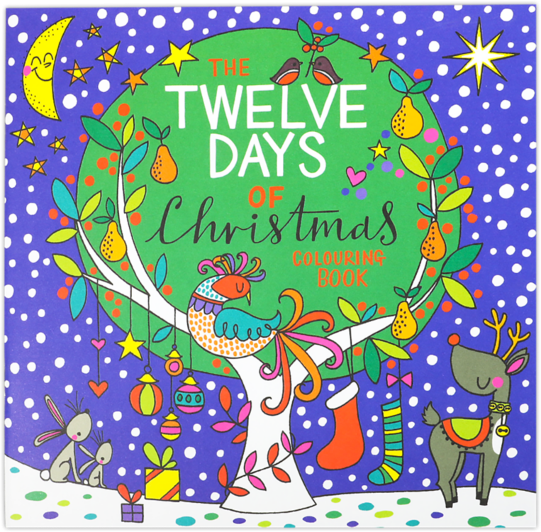 8 x 8 Coloring Book (12 pages) Twelve Days of Christmas