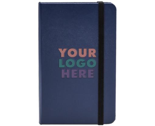 3 3/4 x 5 5/8 Hardcover Notebook w/Elastic Closure (Full Color) Full Color - Blue