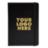 5 x 7 Hardcover Notebook w/Elastic Closure (Gold Foil)