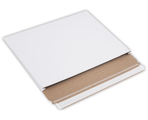 12 1/2 x 9 1/2 x 1 Gusseted Flat Mailer White