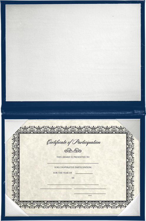 5 x 7 Padded Diploma Cover Royal Blue