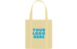 Non-Woven Avenue Shopper Tote Bag (Silk-Screen) Natural
