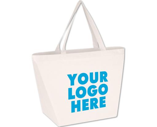 Non-Woven Budget Shopper Tote Bag (Silk-Screen) White