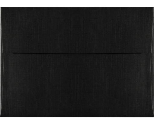 A7 Invitation Envelope (5 1/4 x 7 1/4)- Debossed Textured Black Linen