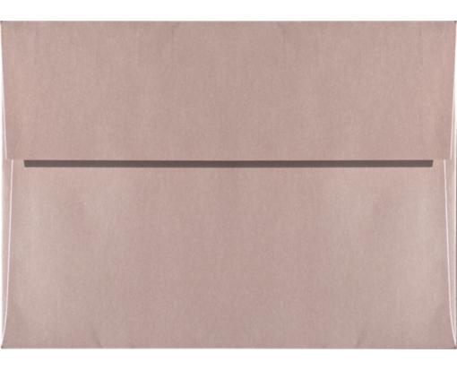 #10 Square Flap (4 1/8 x 9 1/2) - Debossed Textured Misty Rose Metallic