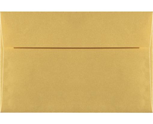 A9 Invitation Envelopes (5 3/4 x 8 3/4) - Debossed Textured Gold Metallic