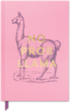 5 1/8 x 8 1/4 Soft Touch Hardcover Journal Llama "No Prob Llama"