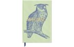 5 1/8 x 8 1/4 Soft Touch Hardcover Journal Owl "Whom"