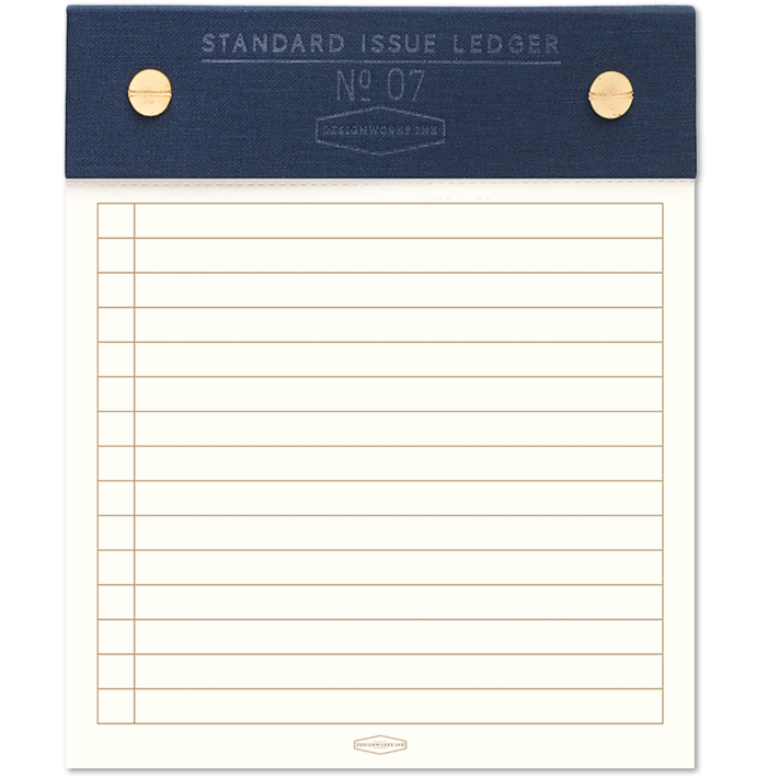 5 x 6 Standard Issue Post Bound Notepad Blue