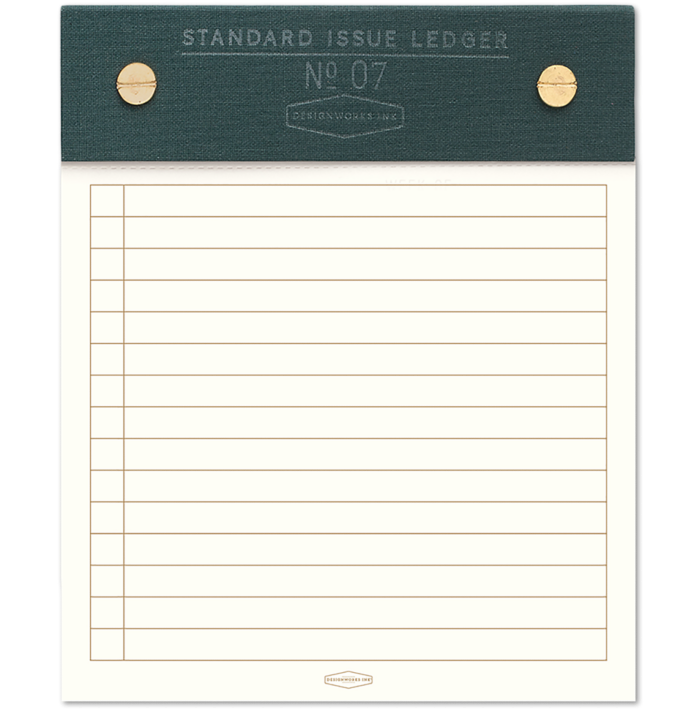 5 x 6 Standard Issue Post Bound Notepad Green