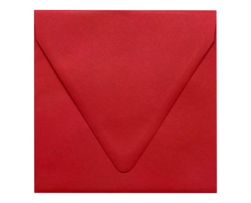 6 1/2 x 6 1/2 Square Contour Flap Envelope Ruby Red