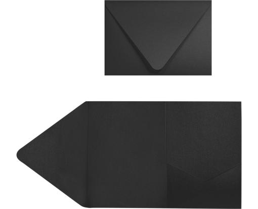 A7 Pocket Invitation (5 x 7) Midnight Black