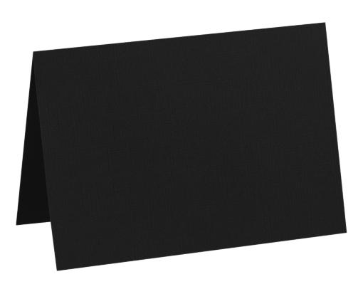 A7 Folded Card (5 1/8 x 7 ) Midnight Black