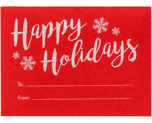 #17 Mini Envelope (2 11/16 x 3 11/16) Ruby Red Happy Holidays