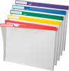 Poly Index Folder Clear w/ Assorted Strips
