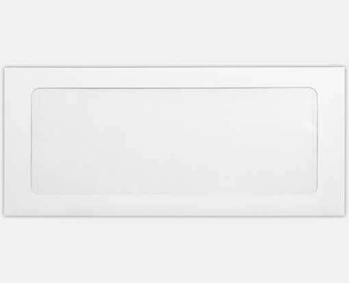 80lb. White #10 Envelopes | Full Face Window | (4 1/8 x 9 ...