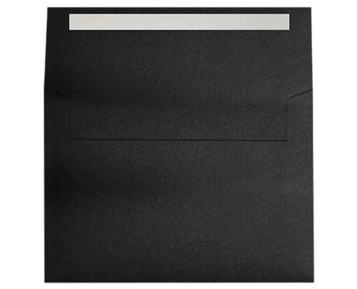 A7 Foil Lined Invitation Envelope (5 1/4 x 7 1/4) Black w/Red LUX Lining