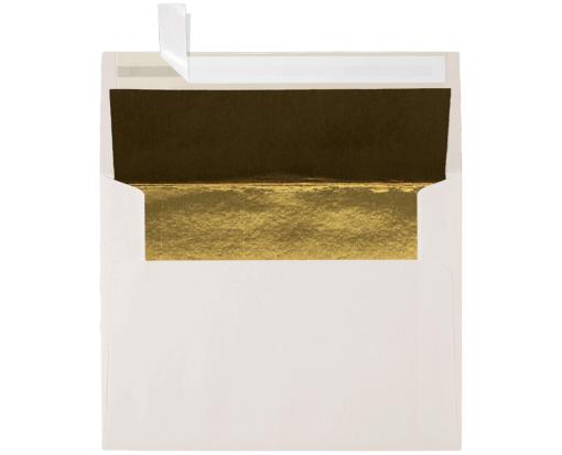 A2 Foil Lined Invitation Envelope (4 3/8 x 5 3/4) Natural w/Gold LUX Lining