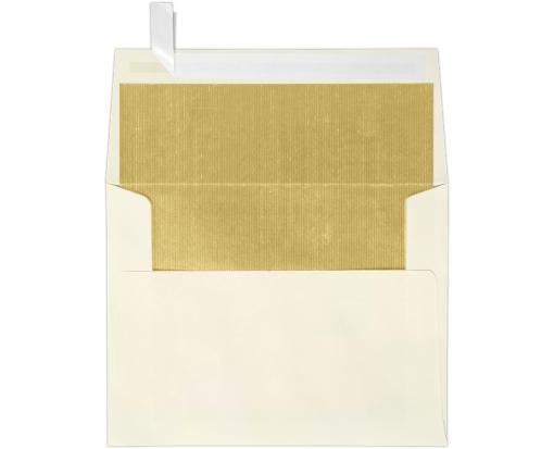 A2 Foil Lined Invitation Envelope (4 3/8 x 5 3/4) Natural w/Gold LUX Lining
