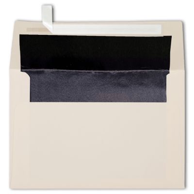Natural W Black Lux Lining Envelopes Lined 4 1 4 X 6 1 4 Envelopes Com