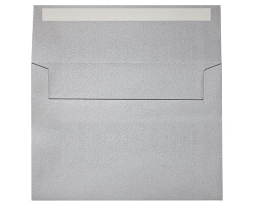 A7 Foil Lined Invitation Envelope (5 1/4 x 7 1/4) Silver w/Black LUX Lining