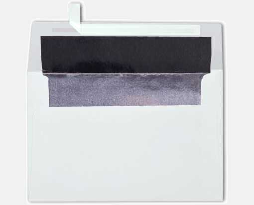 White W Silver Lux Lining Envelopes Lined 4 1 4 X 6 1 4 Envelopes Com