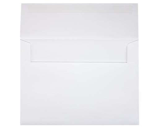 A7 Foil Lined Invitation Envelope (5 1/4 x 7 1/4) 60lb. White w/Red LUX Lining