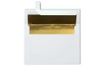 A7 Invitation Envelope (5 1/4 x 7 1/4) 60lb. White w/Gold LUX Lining