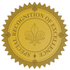Embossed Foil Seal (1 1/2) Gold Excellence