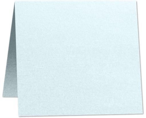 3 x 3 Square Square Card Aquamarine Metallic