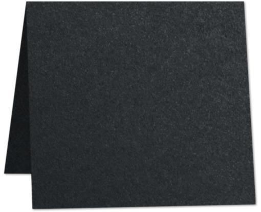 6 x 6 Square Folded Card Anthracite Metallic