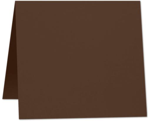 6 x 6 Square Folded Card Chocolate