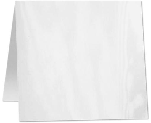 6 x 6 Square Folded Card Glossy White 100lb.