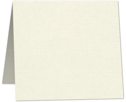 6 x 6 Square Folded Card Natural Linen