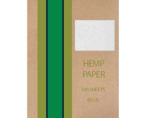 8 1/2 x 11 Hemp Paper by the Ream - 500 Sheets 60lb. Natural White
