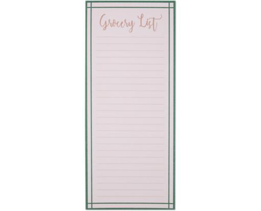 4 x 9 3/4 x 1/2 Magnetic Notepad Grocery List