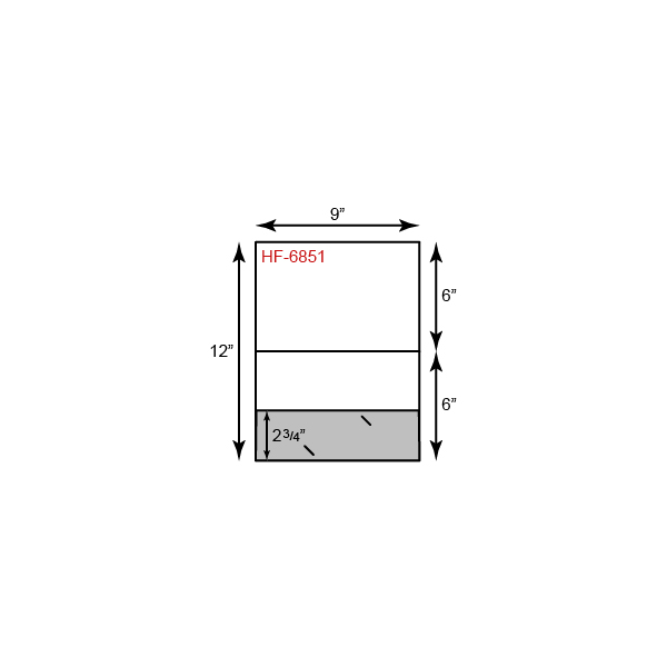 Small Presentation Folder w/Landscape Orientation & 1 Pocket (Bottom) 