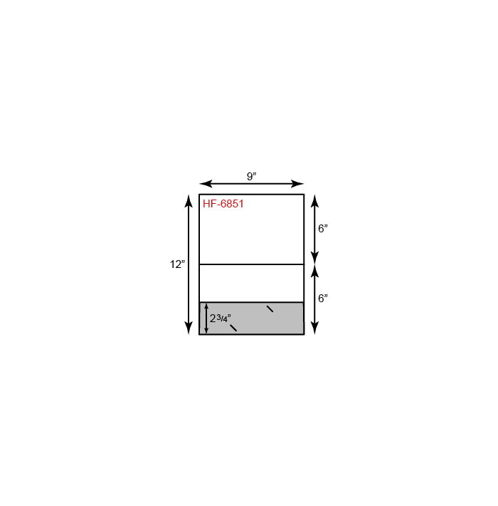 Small Presentation Folder w/Landscape Orientation & 1 Pocket (Bottom) 