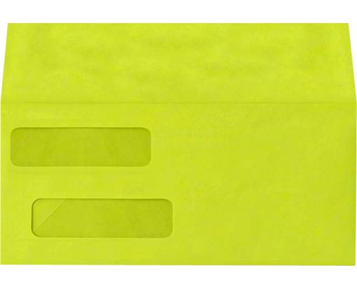 Double Window Invoice Envelope (4 1/8 x 9 1/8) Wasabi