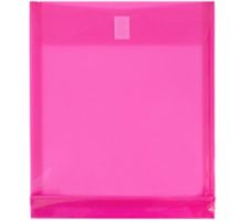 9 3/4 x 11 3/4 Plastic Expansion Envelopes with Hook & Loop Closure - Letter Open End - 1 Inch Expansion - (Pack of 12)