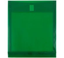 9 3/4 x 11 3/4 Plastic Expansion Envelopes with Hook & Loop Closure - Letter Open End - 1 Inch Expansion - (Pack of 12)