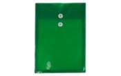 9 3/4 x 14 1/2 Plastic Envelopes with Button & String Tie Closure - Legal Open End - (Pack of 12)